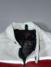 Ikon Sport White Red Black Leather Biker Jacket (S/M)