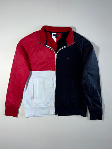 Tommy Hilfiger Colorblock Hybrid Zip-Up Track Jacket – | (M)