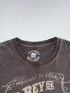 Lucky Brand Carretera Highway to Hell Bandido Motorcycle Club Faded Washed Long Sleeve Tee (M/L)