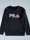 Fila Biella Italia Sweatshirt Black Logo Print (M)