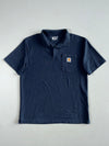Carhartt Navy Loose Fit Pocket Polo Shirt (L)