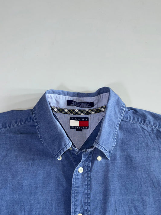 Tommy Hilfiger Chambray Crest Shirt (XL/2Xl)