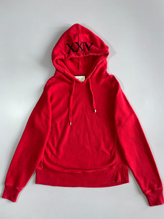 Gucci | XXV Embroidered Hoodie | Red (M)