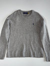 Polo Ralph Lauren Textured Knit Crewneck Sweater, Heather Grey, Size (XL)