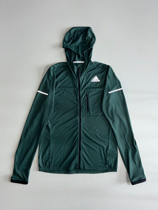 Adidas Running Hooded Track Jacket – Forest Green (M)