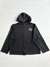 Y2K JNCO Jeans Black Zip Hoodie – Crown Logo (2XL)