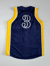 Chargers Caldwell Sleeveless Baseball Jersey – Navy & Gold (S/M)