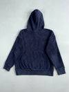 Champion Navy Sherpa Fleece Hoodie with Embroidered Script Logo (S)