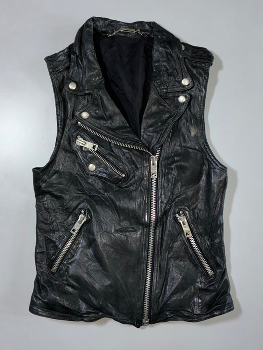 Super Premium Original Leather Vest (XXS)