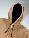 Vintage Dickies Tan Hooded Canvas Work Jacket (XL)
