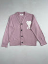 Ami Paris Lilac Ami de Coeur Oversized Knit Cardigan (L)