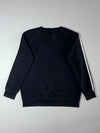 Adidas | Black 3-Stripe Sweatshirt (M)