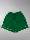 Nike Athletics Script Green Woven Shorts (W:26) (L:17)