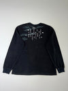 Big Train Japanese Dragon Embroidered Long Sleeve T-Shirt – Black (XL)