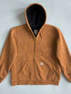 Carhartt Brown Full-Zip Thermal Lined Hoodie (Xl)