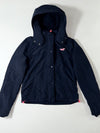Hollister All-Weather Hooded Jacket  Navy w/ Pink Accents, Women’s (L)