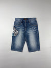 Jico Japanese Oni Embroidered Baggy Jorts (W:34) (L:26.5)