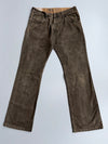 Vintage Levi’s-Style Denim Jeans | Faded Olive Brown Wash (W-36,L-48)