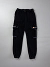 DERMSON Black Tactical Cargo Joggers (W:29) (L:37)