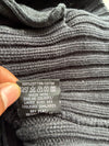 Schott NYC Chunky Rib Knit Zip-Up Hooded Sweater(M)