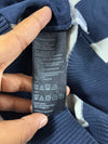 Tommy Hilfiger Navy & White Striped V-Neck Sweater (S/M)