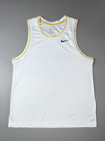 Nike Dri-Fit White Basketball Tank Jersey (L)