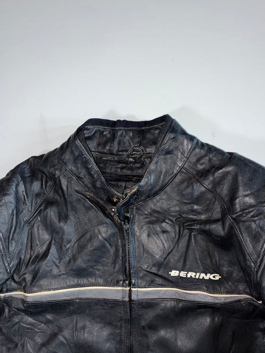 Bering Black & Grey Leather Racer – Knox CE Protection (Completely  Padded) (L)