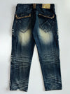Tesilin Jeans | Heavy Studded Distressed Baggy Jeans (W:34 |L:39)
