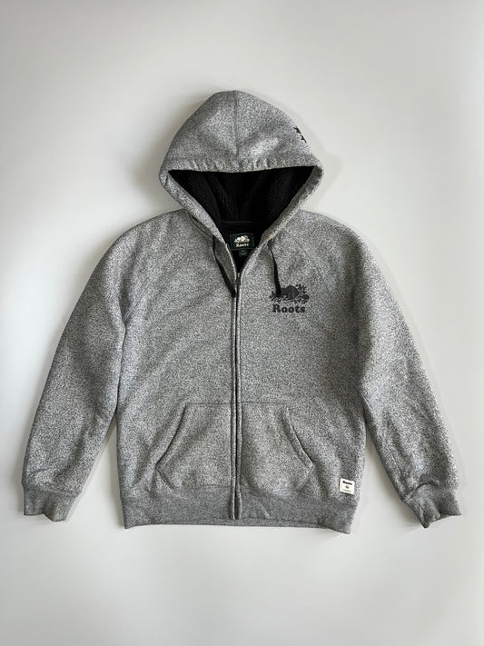 Roots Canada Sherpa-Lined Full-Zip Hoodie (L)