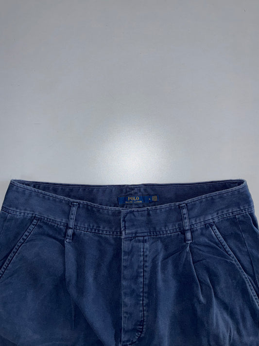 Vintage Polo High-Rise Pleated Shorts (W:32|L:18)