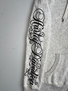 Harley-Davidson Tattoo Dagger Heart Zip Hoodie – Y2K Grey Script(S)