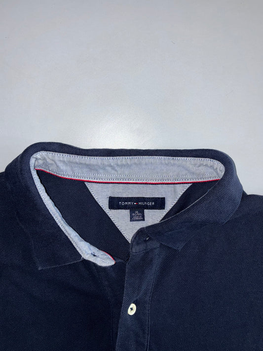 Tommy Hilfiger Classic Fit Polo T-Shirt – Navy Blue (XL)