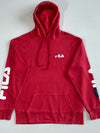 Fila Red Sleeve Spellout Pullover Hoodie (L)