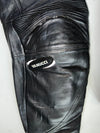 Vanucci Vintage Black Genuine Leather Armoured Moto Racing Pants Knee Padded  (W:36|L:38)