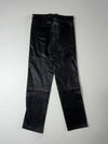 Vintage Black Leather Five Pocket Straight Leg Pants (W:28)(L:40)