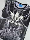 Adidas Originals Peacock Baroque Print T-Shirt – Black/White (S)