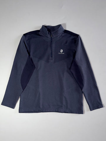 Black Yak Navy Quarter Zip Fleece Top –(M)