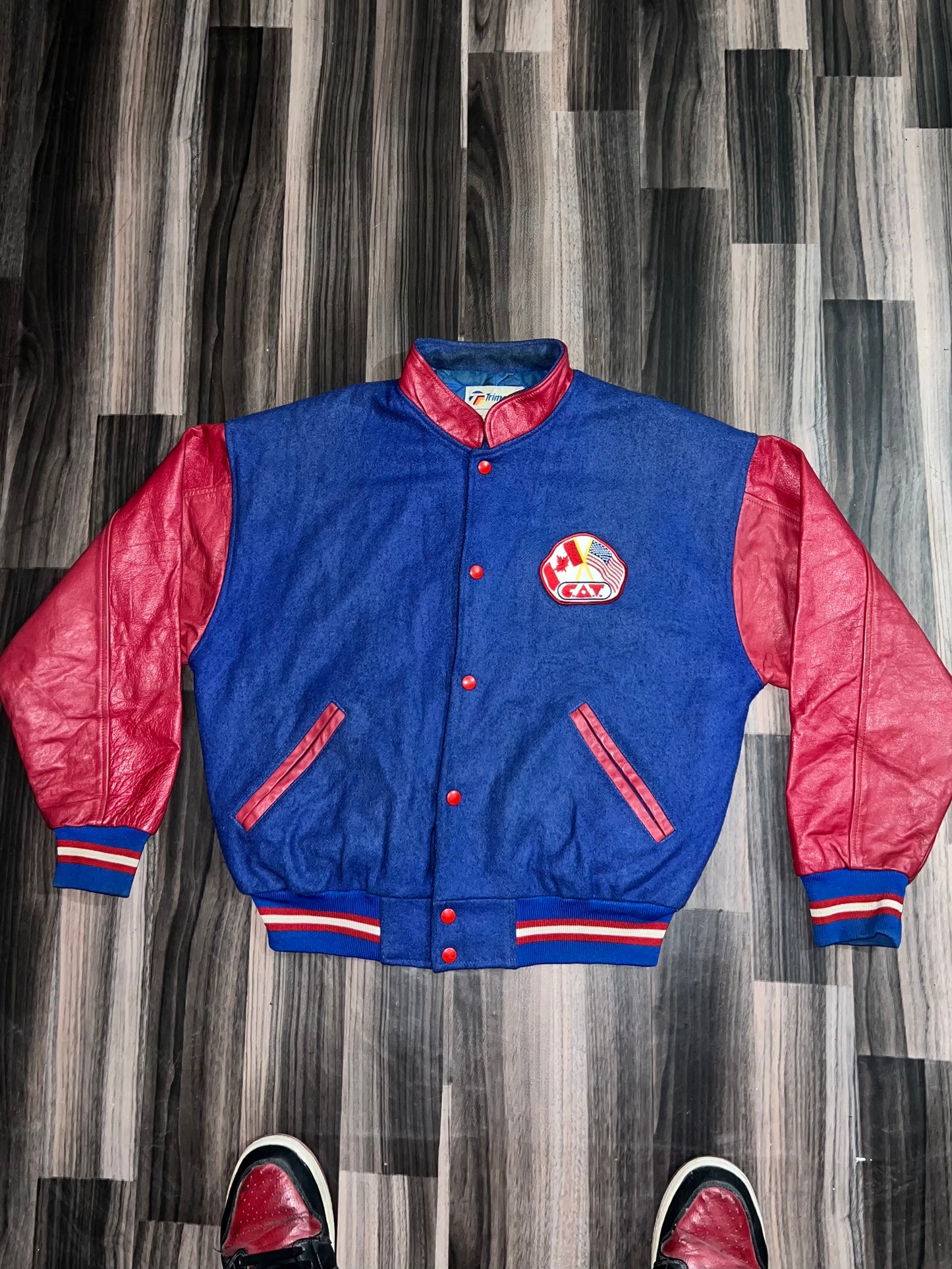 A bUltra Premium Leather Varsity Jacket (S/M)