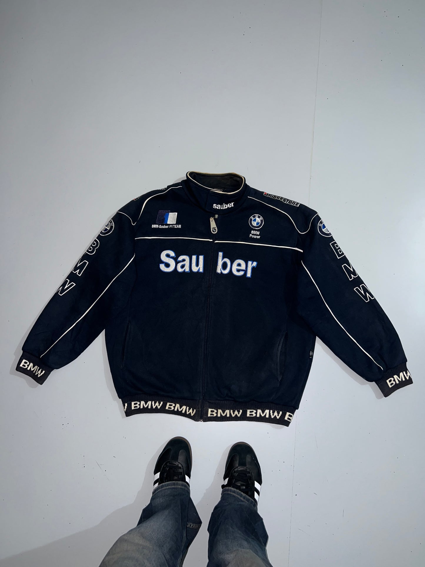 !               BMW Williams F1 Racing Team Sauber Vintage 2006-2007 Jacket Navy (XL/2XL)