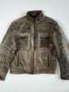 RG512 Urban Wear  Leather Jacket – Vintage Brown / Grey (M)