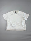 Adidas White Performance Short Sleeve Training Top with Zip Pockets Women’s (L)