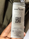 Stone Island Olive Green Zip-Up Overshirt Jacket with Compass Badge (XL)