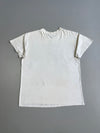 Whitney Houston “WHITNEY” Vintage 80s Graphic Tee — B&W Portrait Star Print Off-White (M/L)