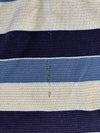 Lacoste Navy Blue Cream Striped Knit Sweater (2XL/3XL)