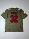 Nike NFL Arizona Cardinals Salute to Service #32 Olive Jersey (2XL)