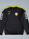 Hummel Crewneck Sweatshirt Black Yellow (M)