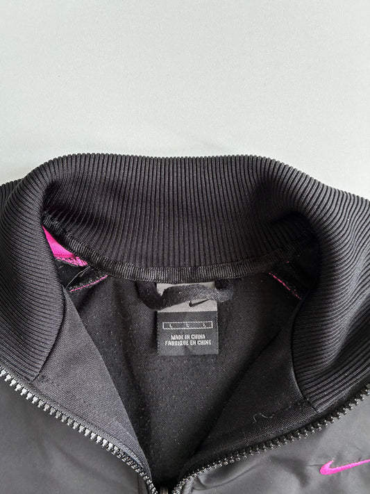 Nike Vintage Swoosh Track Jacket | Black/Pink (XS)