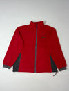 Kolon Sport Technical Fleece Full-Zip Outdoor Jacket – Red/Black (XL)