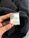 Vintage Lacoste Black Wool V-Neck Cardigan – Classic Croc Logo (XL)