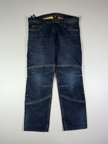 Vanucci Racing Pants Blue Black knee padded (W:38) (L:41)